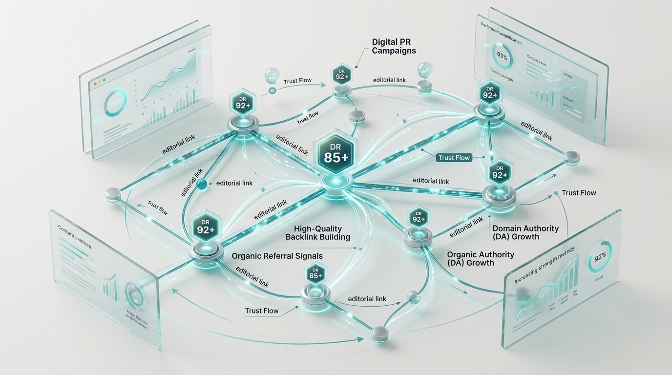 High Authority Backlink Building and Digital PR by WEBER CODE